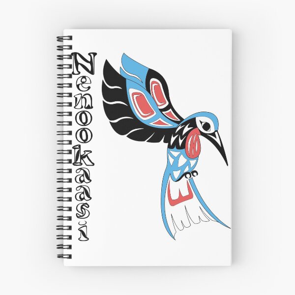 Item preview, Indigenous Hummingbird (Nenookaasi) Blue designed and sold by KendraHowland.