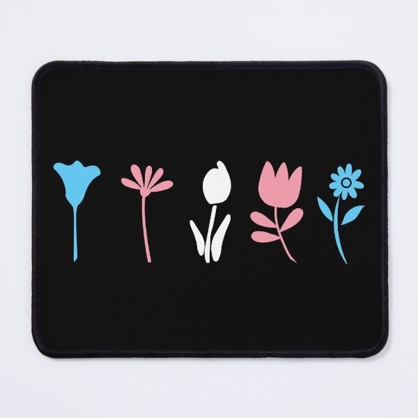 Item preview, Standing Flowers. Transgender Pride designed and sold by Subtle Pride Shop.