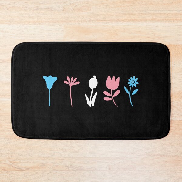 Item preview, Standing Flowers. Transgender Pride designed and sold by Subtle Pride Shop.