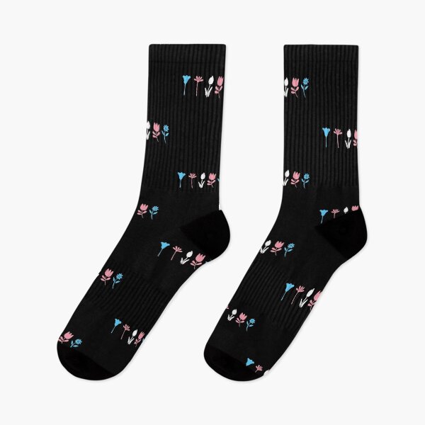 Item preview, Standing Flowers. Transgender Pride designed and sold by Subtle Pride Shop.
