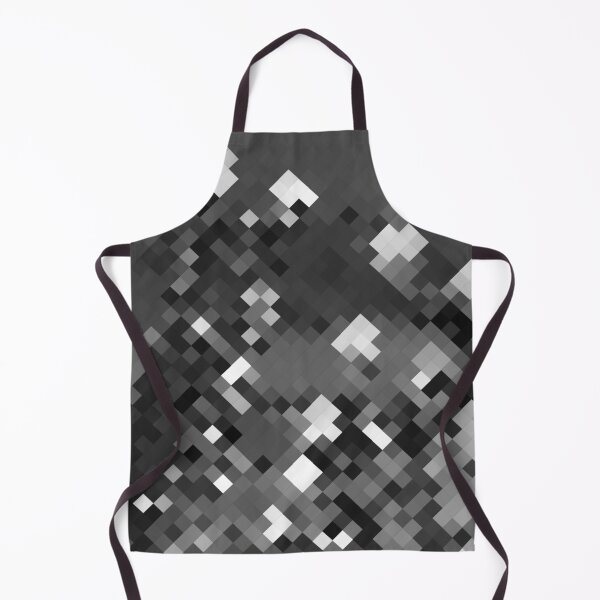 Item preview, graphic design pixel geometric square pattern abstract background in black and white designed and sold by Mrvell.