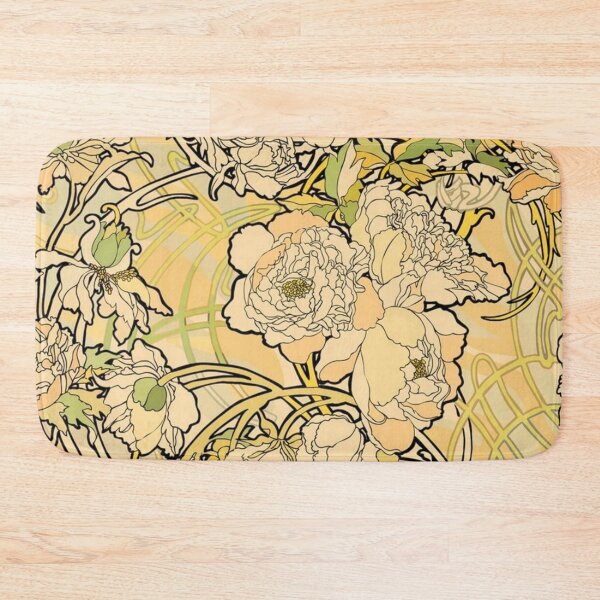 Item preview, Alphonse Mucha - Flowers,textile, (1860-1939),No,01, designed and sold by kinsley45.
