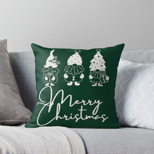 Item preview, Merry Christmas - Christmas Gnomes - Funny Christmas Gnome Ugly Sweater on Dark Green by Boo-da-chay designed and sold by Boo-da-chay.