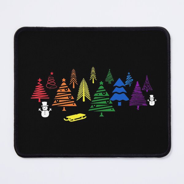 Item preview, Christmas Tree Forest LGBT Colors. LGBTQ Pride designed and sold by Subtle Pride Shop.