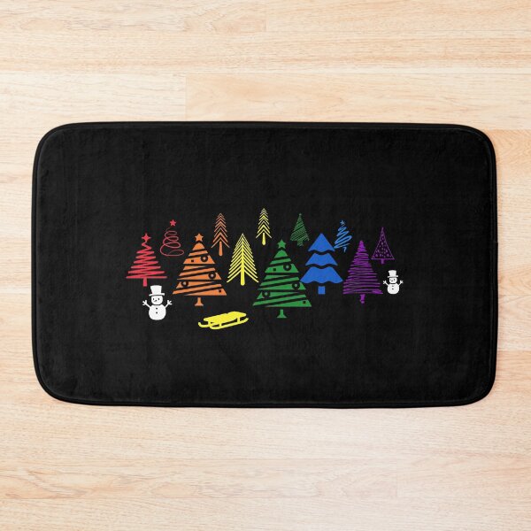 Item preview, Christmas Tree Forest LGBT Colors. LGBTQ Pride designed and sold by Subtle Pride Shop.