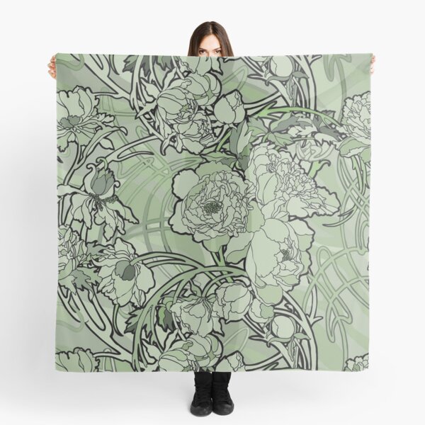 Aperçu de l'œuvre Alphonse Mucha - Fleurs,textile, (1860-1939),No,03. créée et vendue par kinsley45.