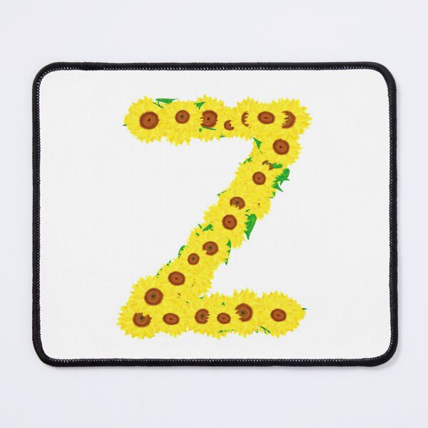 Item preview, Sunflowers Initial Letter Z (White Background) designed and sold by ArtByLM.