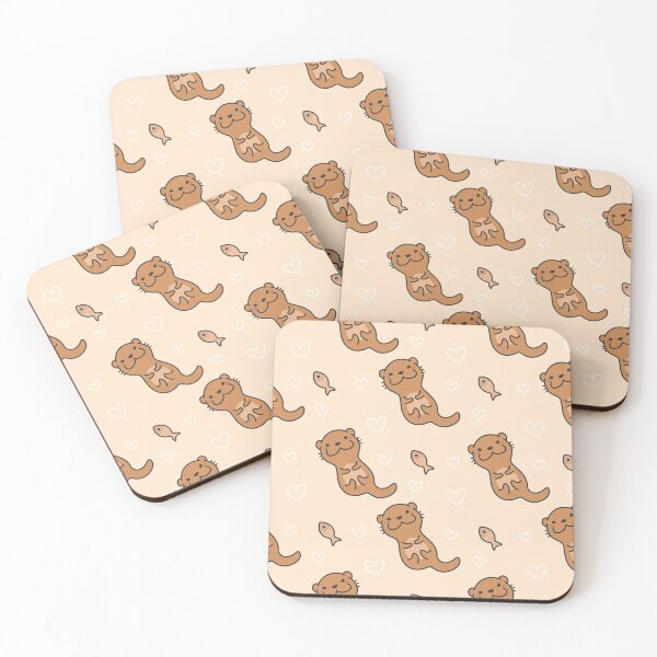 Item preview, Cute Otter And Hearts  designed and sold by AletacStore.
