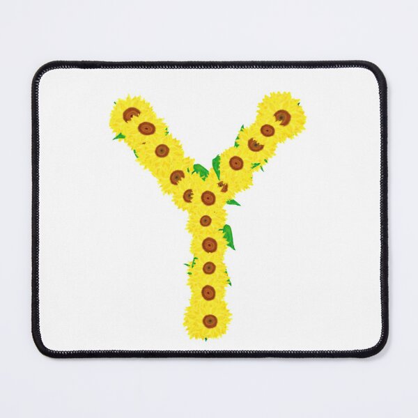 Item preview, Sunflowers Initial Letter Y (White Background) designed and sold by ArtByLM.