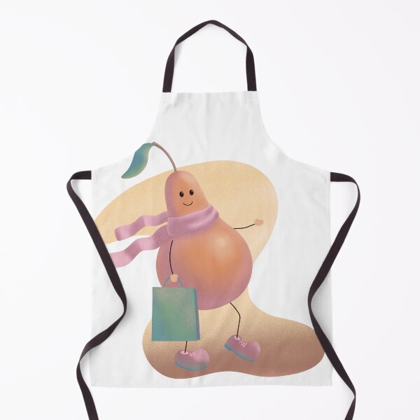 Item preview, A pear in a scarf with a bag walks along the road designed and sold by SychEvaartist.