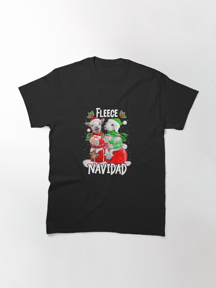 Discover Fleece Feliz Navidad Funny Cute Sheep Classic T-Shirt