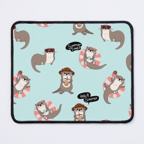 Item preview, Summer Time Otters designed and sold by AletacStore.