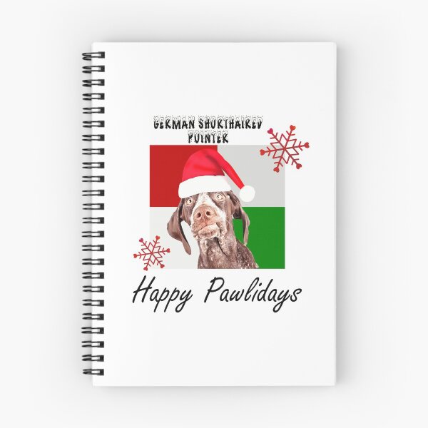 Item preview, Happy Pawlidays – Christmas German Shorthaired Pointer Dog Design w/ Santa Hat designed and sold by platinumblks.