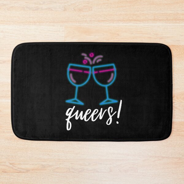 Item preview, Queers Bi Wine Glasses. Bisexual Pride designed and sold by Subtle Pride Shop.