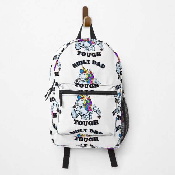 Item preview, Built Dad Tough - Funny Daddy Quote Features A Unicorn To Show Dad Strength designed and sold by Delandor.