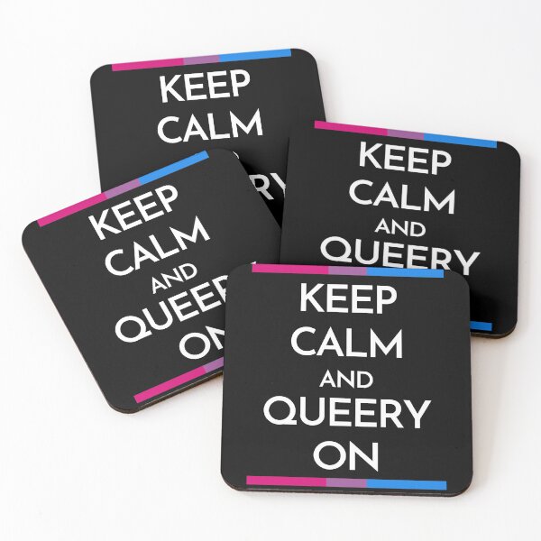 Item preview, Keep Calm and Carry (Queer-y) On. Bisexual Pride designed and sold by Subtle Pride Shop.