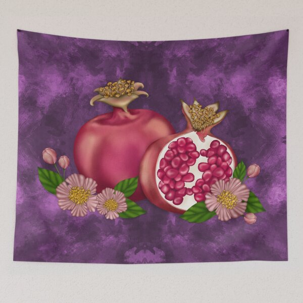 Item preview, Pomegranate On Purple designed and sold by Ardelune.