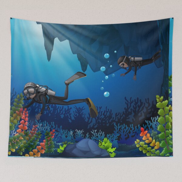Item preview, Divers Coral Sea Plants  designed and sold by WillaldShop.