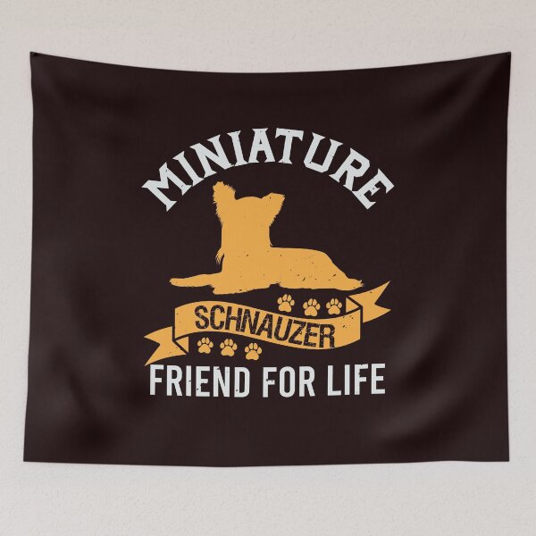 Item preview, Miniature Schnauzer, Friend For Life - Funny Miniature Schnauzer Tees designed and sold by StreetShirts1.