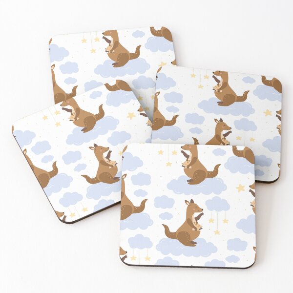 Item preview, Kangaroo Mom And Her Baby On Cloud designed and sold by WillaldShop.