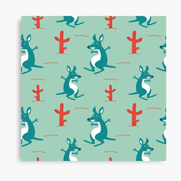 Item preview, Kangaroos Cactus Illustration designed and sold by WillaldShop.