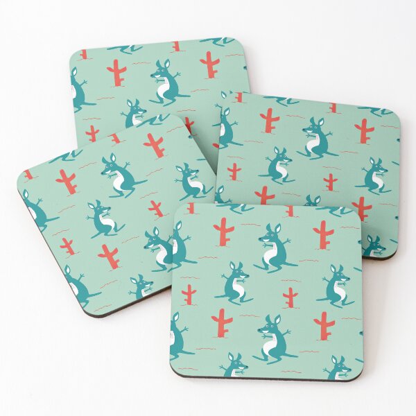 Item preview, Kangaroos Cactus Illustration designed and sold by WillaldShop.