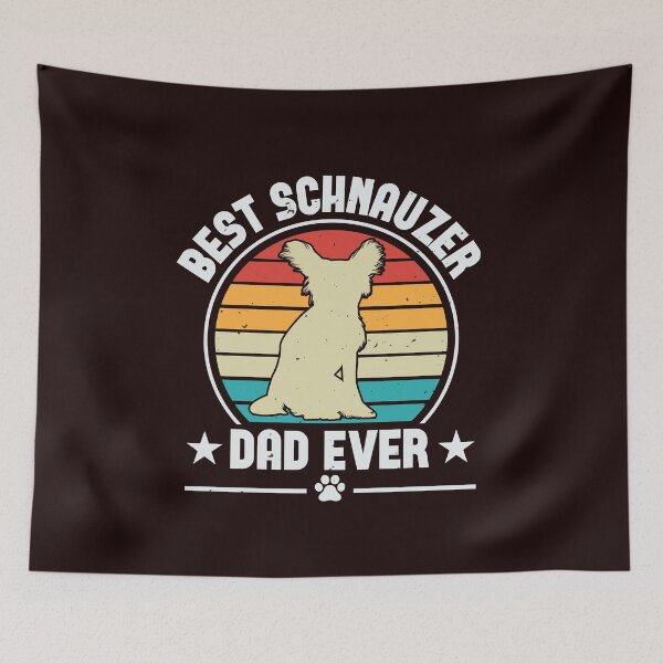 Item preview, Best Schnauzer Dad Ever - Funny Miniature Schnauzer Tees designed and sold by StreetShirts1.