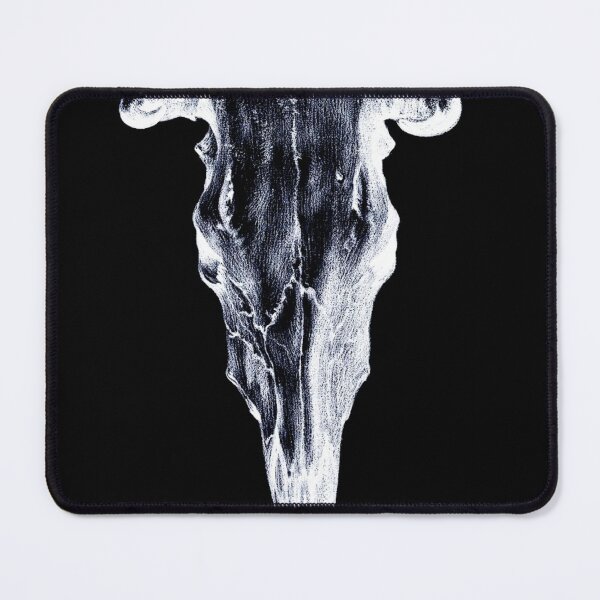 Item preview, cow skull illustration in negative designed and sold by cheechlaroo13.