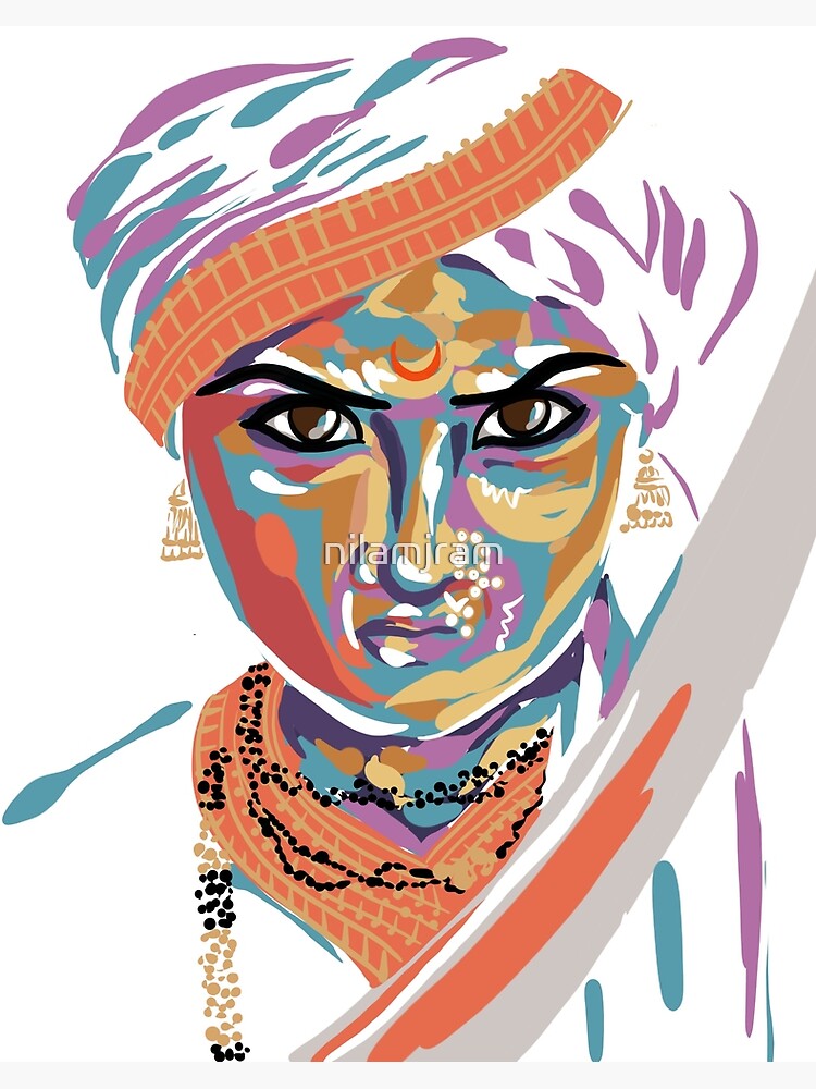 How to draw and color Rani Lakshmi Bai | Art for kids, Drawings, Freedom  fighters