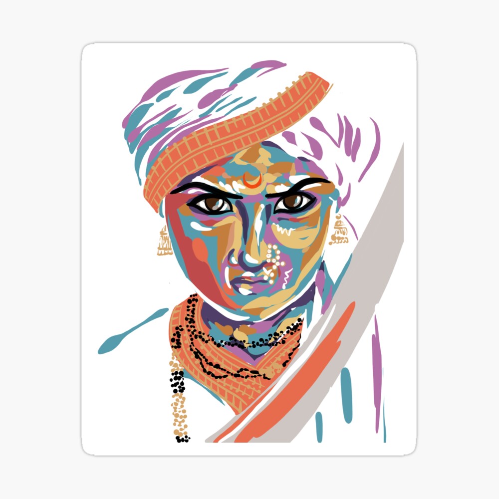 Rani lakshmi bai / Rani of Jhansi Drawing easy | How to draw Rani lakshmi  bai step by step | #art - YouTube