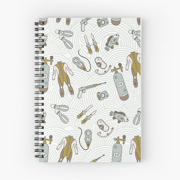 Item preview, Diving Equipments On Wave Background  designed and sold by CatheriLove.
