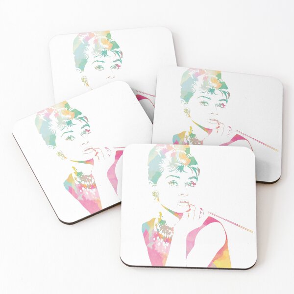 Item preview, Audrey in colorful art, classic retro vintage style  designed and sold by KittySSmith.