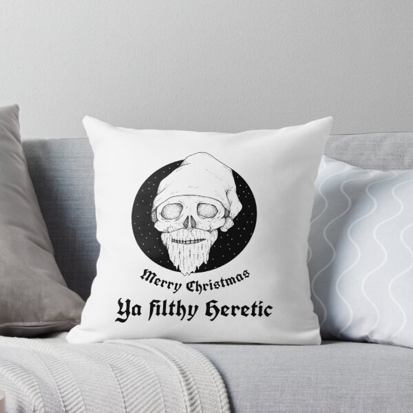 Item preview, Merry Christmas Ya filthy Heretic - Skull designed and sold by PWstore.