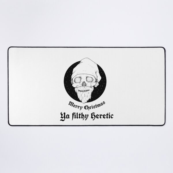 Item preview, Merry Christmas Ya filthy Heretic - Skull designed and sold by PWstore.