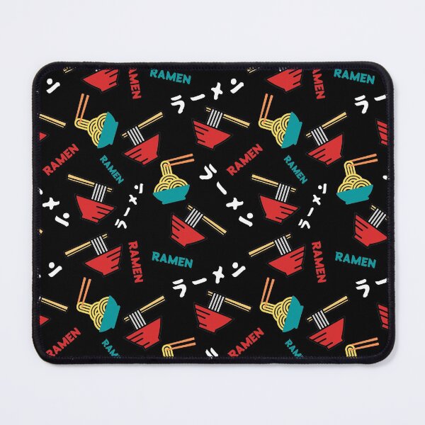 Item preview, Funny and Cute Ramen Noodle with Japanese Characters on Black designed and sold by AuthenticJPN.