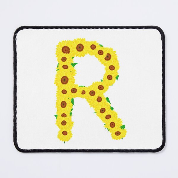 Item preview, Sunflowers Initial Letter R (White Background) designed and sold by ArtByLM.