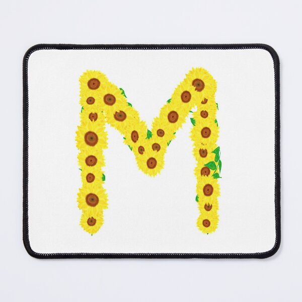 Item preview, Sunflowers Initial Letter M (White Background) designed and sold by ArtByLM.