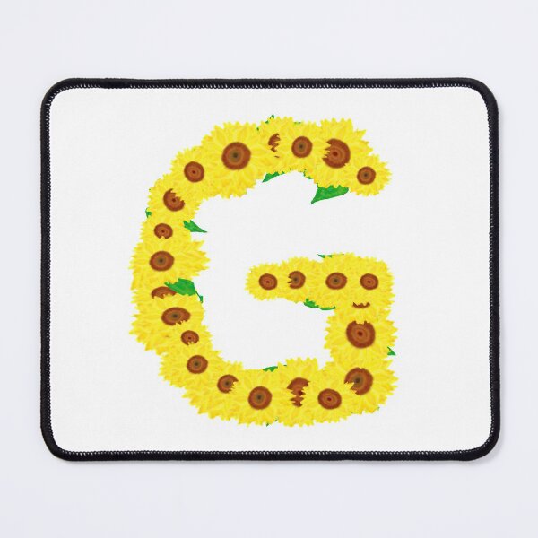 Item preview, Sunflowers Initial Letter G (White Background) designed and sold by ArtByLM.