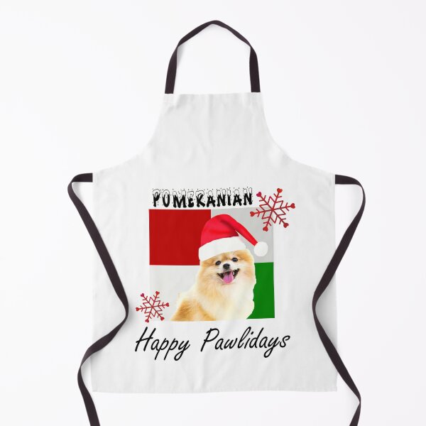 Item preview, Happy Pawlidays – Christmas Pomeranian Dog Design w/ Santa Hat designed and sold by platinumblks.
