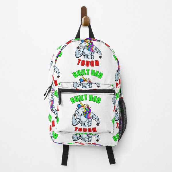 Item preview, Built Dad Tough - Funny Dad Quote With A Unicorn To Show Dad Strength designed and sold by Delandor.