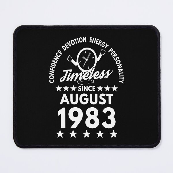 Item preview, August Birthday Timeless Person -1983 - White Text designed and sold by MoonsmileProd.