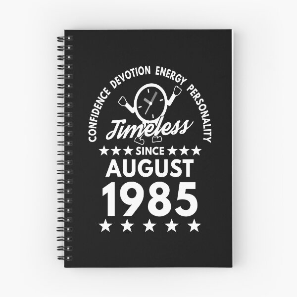 Item preview, August Birthday Timeless Person -1985 - White Text designed and sold by MoonsmileProd.
