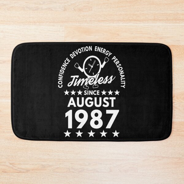 Item preview, August Birthday Timeless Person -1987 - White Text designed and sold by MoonsmileProd.