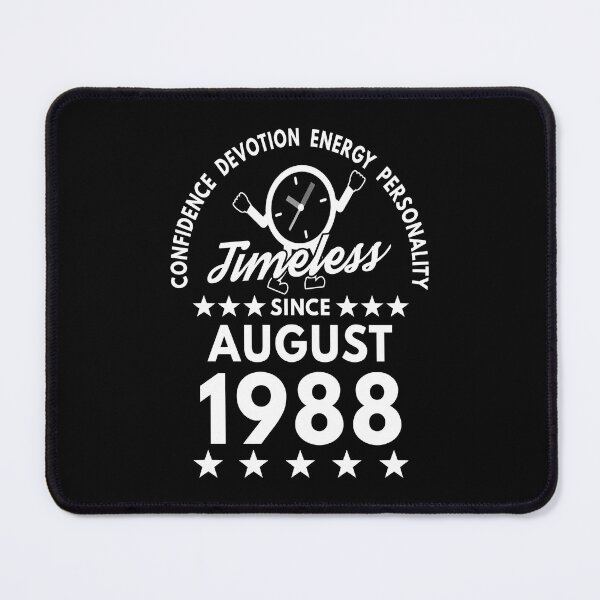 Item preview, August Birthday Timeless Person -1988 - White Text designed and sold by MoonsmileProd.