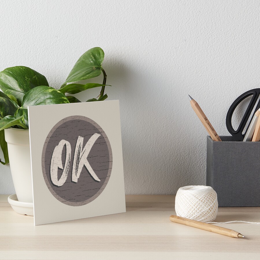 ok-words-for-good-mood-grunge-retro-vintage-style-grey-color-art