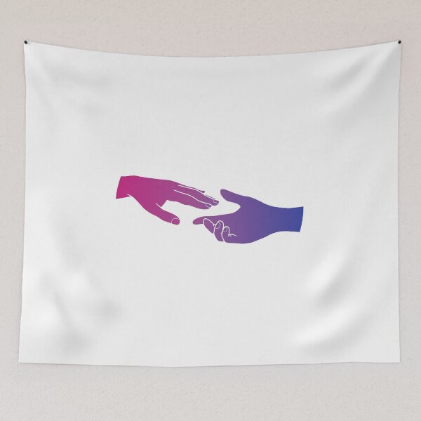 Item preview, Bisexual flag hands  designed and sold by DoesArtAndStuff.