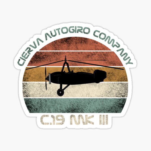 Artikel-Vorschau von CIERVA AUTOGIRO UNTERNEHMEN, designt und verkauft von Lo2camisetas.