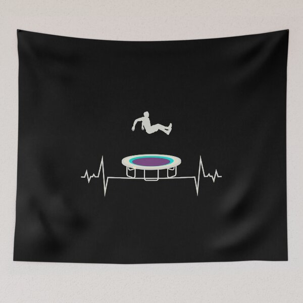 Item preview, Trampoline Jumper Jumping Gymnastics Gymnast Heartbeat Pulse designed and sold by CuteDesigns1.
