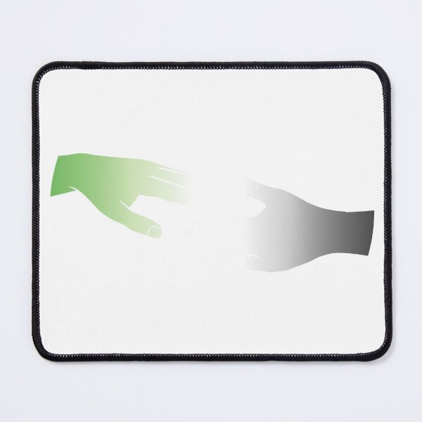 Item preview, Aromantic flag hands designed and sold by DoesArtAndStuff.