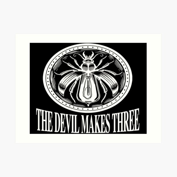 music the devil makes three Art Print
